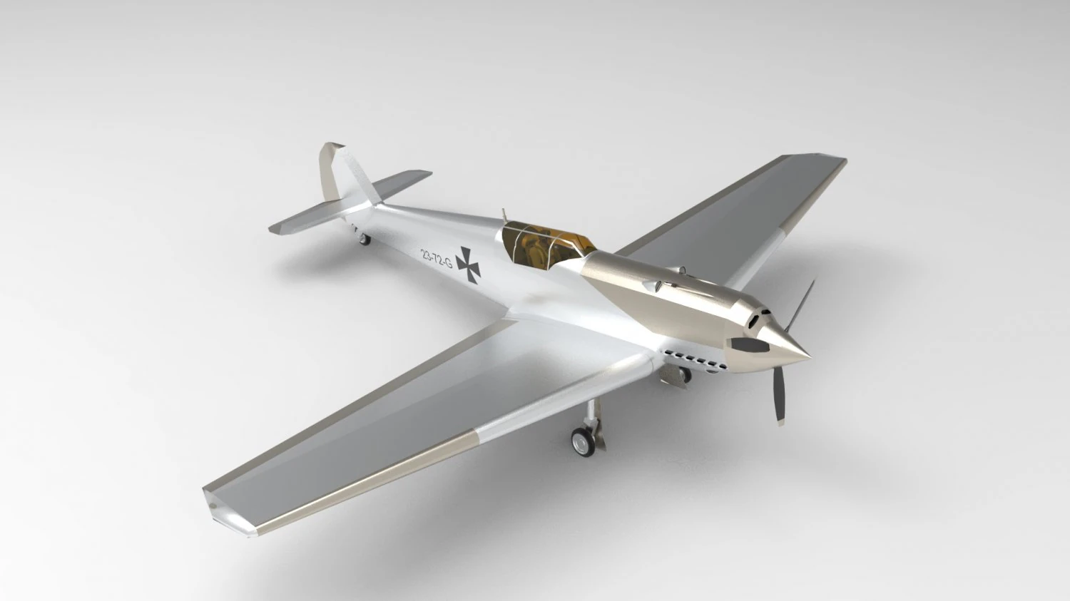 messerschmitt bf 109 3D Model .c4d .max .obj .3ds .fbx .stl .blend 