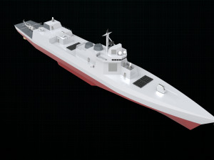 destroyer ship 3D Модель