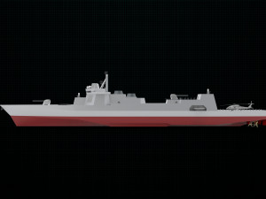 destroyer ship 3D Модель