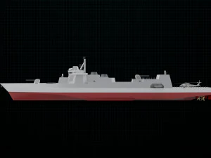 destroyer gemisi 3D Model