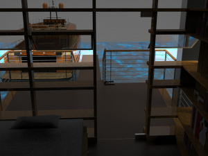 docking yacht 3D Model