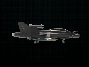 mcdonnell douglas f-a-18 lebah Model 3D