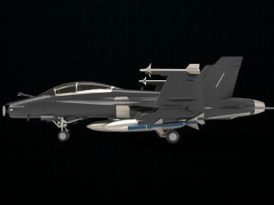 mcdonnell douglas f-a-18 hornet 3D 模型