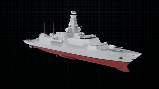 type 26 frigate 3Dモデル .c4d .max .obj .3ds .fbx .stl .blend 