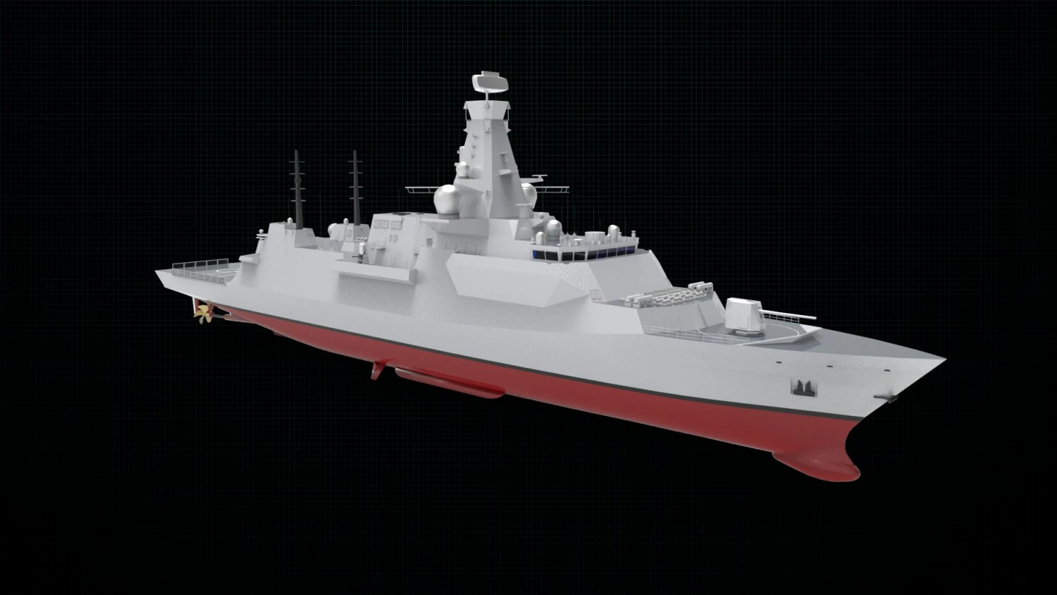 26型护卫舰 3D 模型 .c4d .max .obj .3ds .fbx .stl .blend 