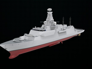 type 26 frigate 3Dモデル