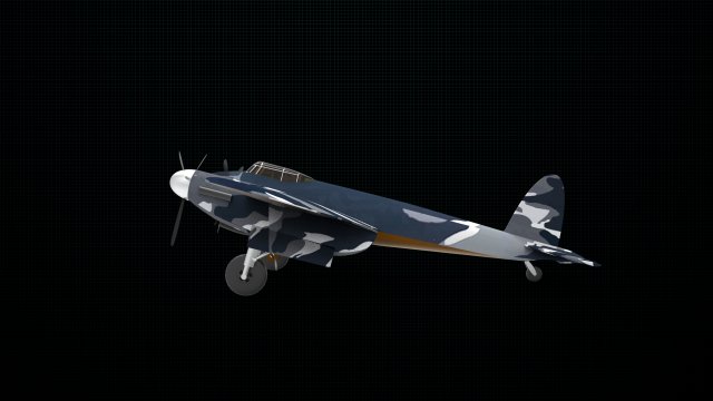 de havilland mosquito Modèle 3D .c4d .max .obj .3ds .fbx .stl .blend 