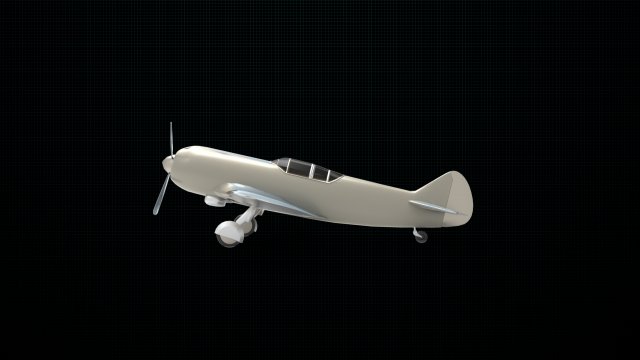 lavochkin la-5 3D Модель .c4d .max .obj .3ds .fbx .stl .blend 
