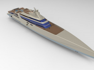 mega yacht 3D Models