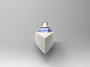 mega yacht 3D Model