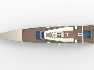 mega yacht 3D-Modell