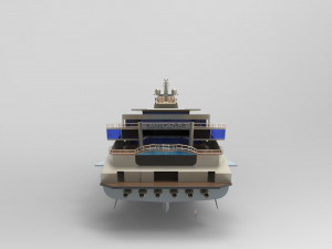 mega yacht 3D-Modell