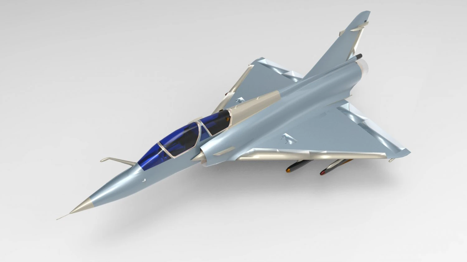 Dassault Mirage 2000 Model 3D .c4d .max .obj .3ds .fbx .stl .blend 
