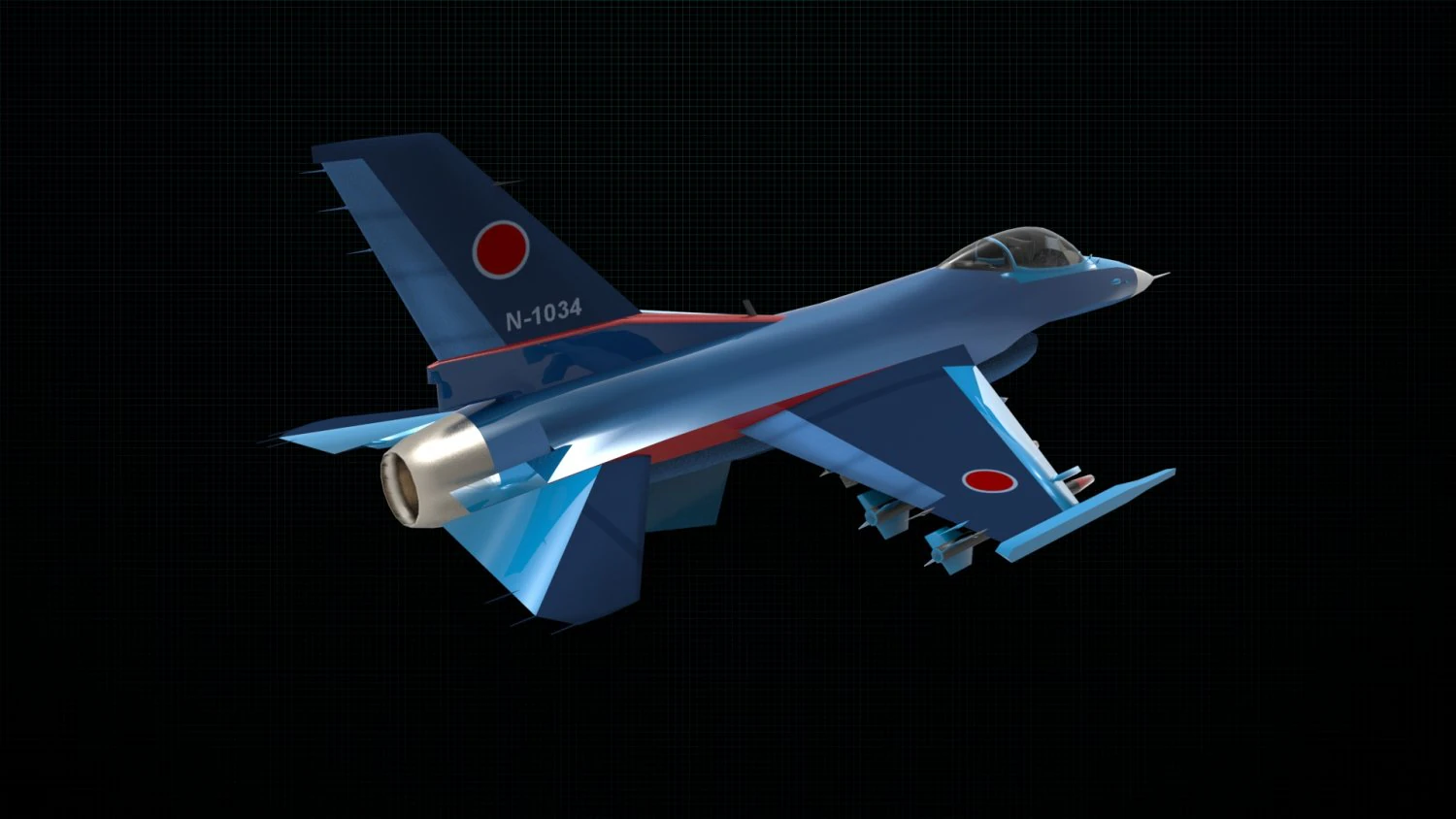 mitsubishi f2 3D Model .c4d .max .obj .3ds .fbx .stl .blend