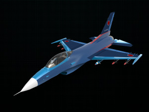 mitsubishi f2 Modello 3D