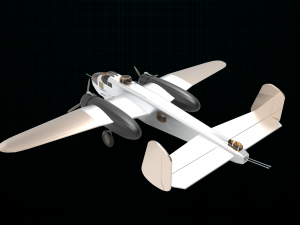 north american b-25 mitchell Modelo 3D