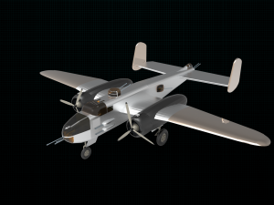 north american b-25 mitchell Modelo 3D