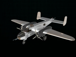 north american b-25 mitchell 3D Model