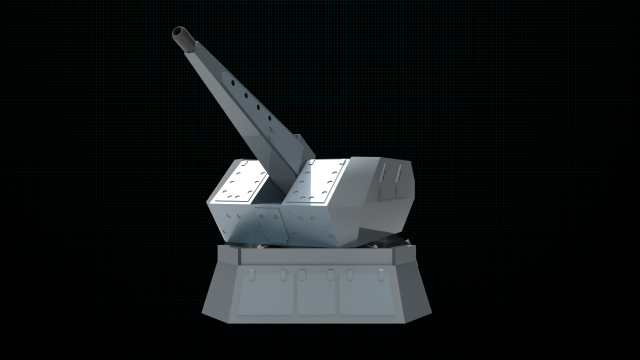 rheinmetall oerlikon millennium 3D-Modell .c4d .max .obj .3ds .fbx .stl .blend 