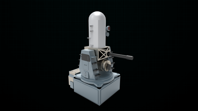 phalanx ciws 3Dモデル .c4d .max .obj .3ds .fbx .stl .blend 