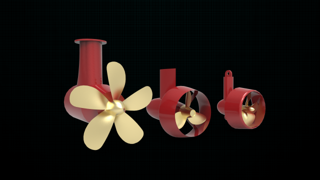 azipod thruster Modelo 3D .c4d .max .obj .3ds .fbx .stl .blend 