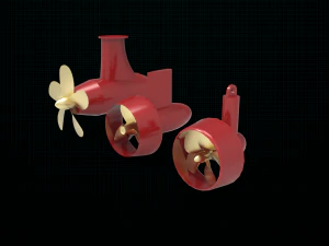 azipod thruster 3D Model