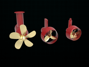 azipod thruster Modelo 3D