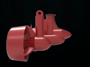 azipod thruster Modelo 3D