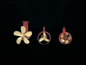 azipod thruster Modelo 3D