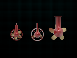 azipod thruster Modelo 3D