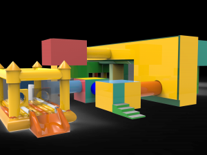 inflatable castle 3D Model