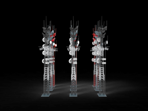 radio masts and towers 3D Model