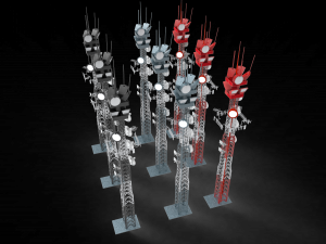 radio masts and towers 3D Model