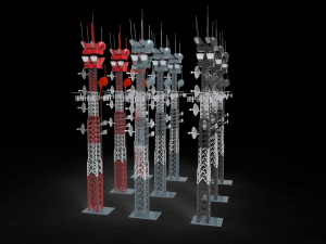 radio masts and towers 3D Model