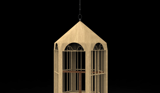 bird cage Modelo 3D .c4d .max .obj .3ds .fbx .stl .blend 
