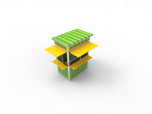 booth container 3Dモデル