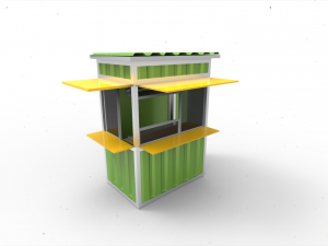 booth container 3Dモデル