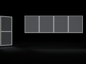 door window glass 3D Model