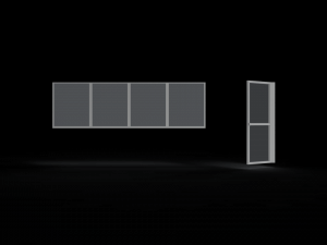 door window glass 3D Model