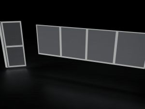 door window glass 3D Model