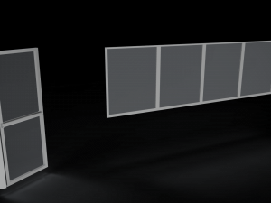 door window glass 3D Model