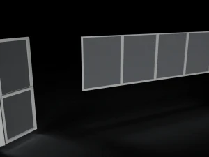 door window glass 3D Model