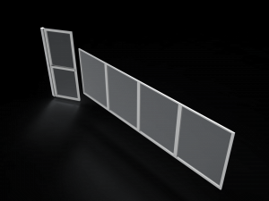 door window glass 3D Model