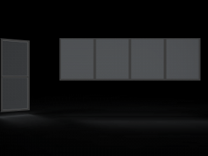 door window glass 3D Model