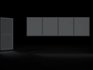 door window glass 3D Model