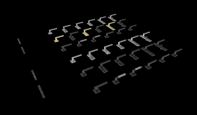 handle door key slot 3D Модель .c4d .max .obj .3ds .fbx .stl .blend 