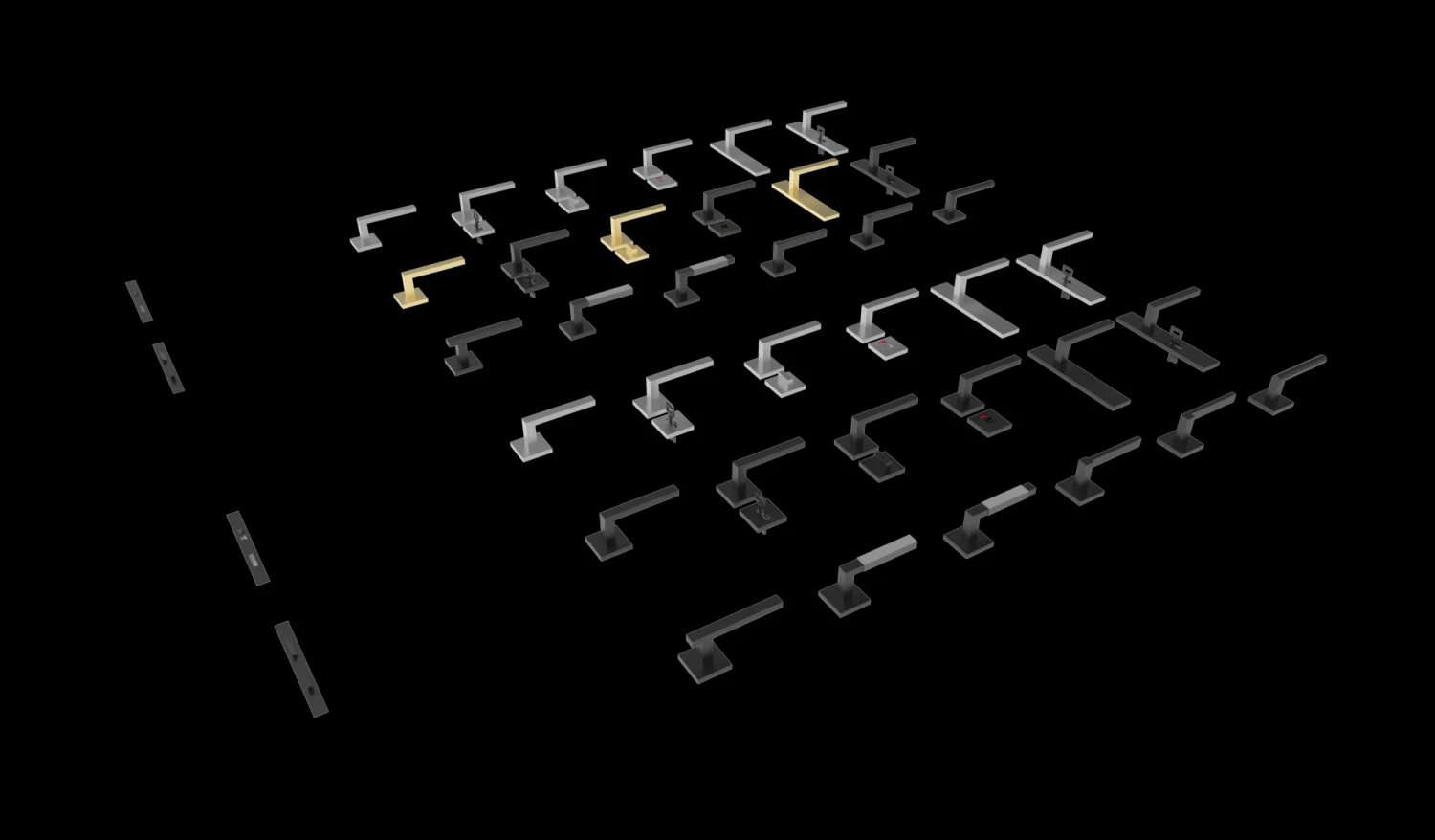 handle door key slot 3D Model .c4d .max .obj .3ds .fbx .stl .blend