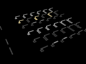 handle door key slot 3D Model