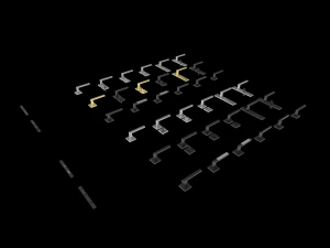 handle door key slot 3D Model