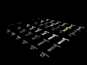 handle door key slot 3D Model